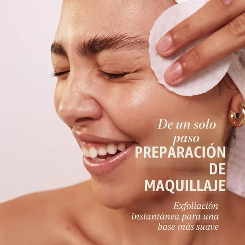 Vista 2 de First Aid Beauty - Almohadillas de Radiancia Facial con Ácidos Glicólico y Láctico, Almohadillas Exfoliantes Diarias con AHA, Poros Visiblemente Más