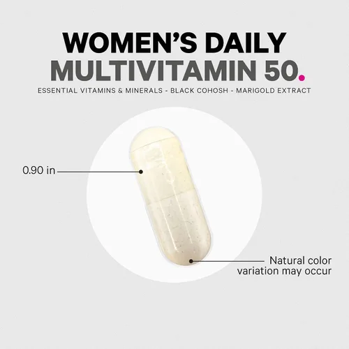 Vista 8 de Codeage Women's Multivitamin 50 - Vitaminas esenciales para mujeres mayores de 50 años, folato metilado, magnesio, selenio, vitamina B6, B12, D3