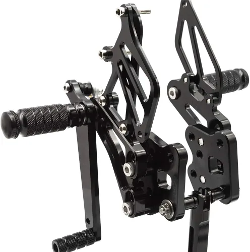 Vista 5 de FXCNC Juego de estriberas ajustables CNC para motocicleta, reposapiés trasero compatible con GSX-R GSXR 600 750 GSXR600 GSXR750 GSX-R600 GSX-R750