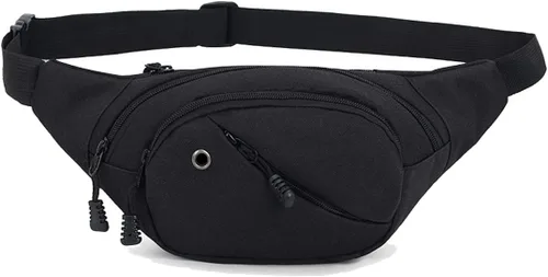 Vista 15 de Ausion - Cangurera con bolsillos con cremallera, cinturón ajustable para entrenamiento, de vacaciones, senderismo, correr, para iPhone 11 Pro Xs Max