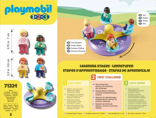 Vista 7 de Playmobil 1.2.3: Número-Merry-Go-Round