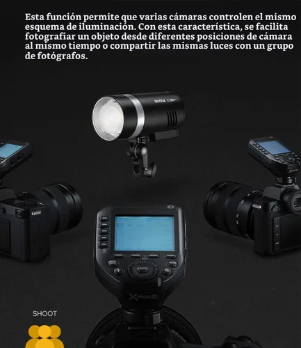 Vista 6 de Godox XProII-S - Transmisor de disparador de flash inalámbrico para cámaras Sony, 2.4G TTL-Convertidor manual HSS 1/8000S función Bluetooth, bloqueo