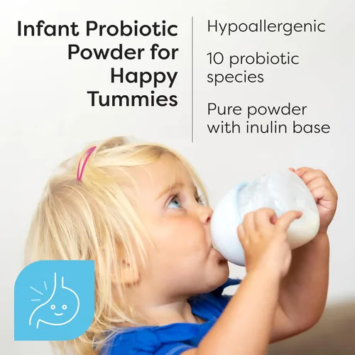 Vista 2 de Klaire Labs SFI Health Ther-Biotic Baby - Probiótico para niños, bebés y niños pequeños - Apoyo al microbioma y al intestino - Polvo probiótico
