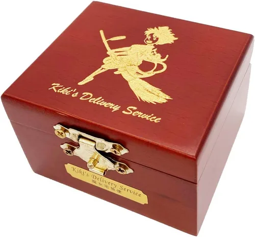 Vista 2 de Youtang - Caja de música de madera tallada con mecanismo de cuerda, regalo de Navidad, cumpleaños, Día de San Valentín