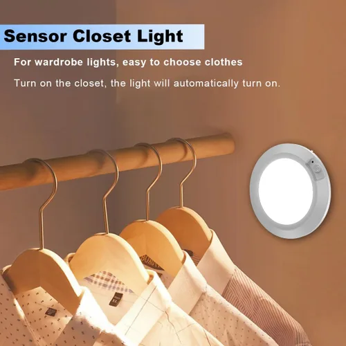 Vista 9 de Luz con sensor de movimiento a pilas para interiores, 6.3 pulgadas, 210 lm, 6000 K blanco frío, inalámbrico adhesivo o montaje de tornillo