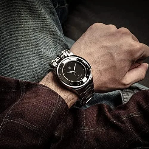 Vista 5 de NOVE Gemini Swiss Made Dual face Watch for Men & Women, 50m Water Resistance, Dual-Timezone, Sapphire Crystal, Super LumiNova Hands, Stainless Steel
