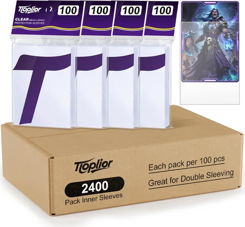 Vista 11 de 1000 unidades de fundas para cartas coleccionables TiopLior, funda mate perfecta para MTG, protector suave para cartas deportivas, funda estándar