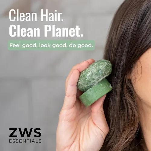 Vista 7 de ZWS Barra de champú, limpiador vegano para viajes, gimnasio y campamento, seguro para cabello teñido y tratado, soporta cabello graso, caspa