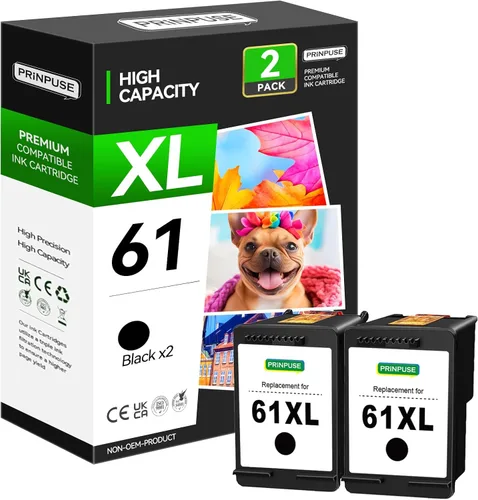 Vista 18 de 63XL - Cartucho de tinta negro remanufacturado para HP 63, compatible con impresora Officejet 3830 4650 4655 Envy 4520 3634 Deskjet 3630 1111