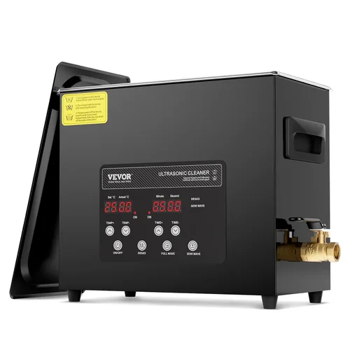 Vista 10 de VEVOR Limpiador Ultrasónico 2L, Máquina de Limpieza Sónica Digital de 60W con Modo Suave y Degasificación Mejorada, Limpiador Ultrasónico de 40kHz