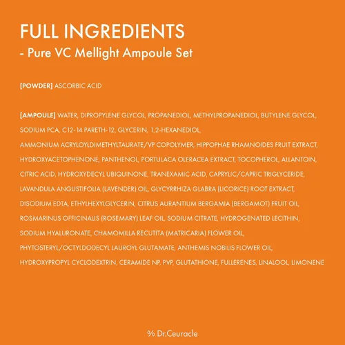 Vista 8 de Dr.Ceuracle Pure Vitamin C Mellight Ampolla Set – Suero de vitamina C para la cara, programa de 4 semanas para antioxidante, pigmentación