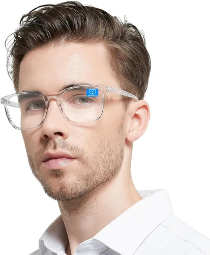 Vista 7 de OCCI CHIARI Lentes de lectura con bloqueo de luz azul para hombres XL cómodos