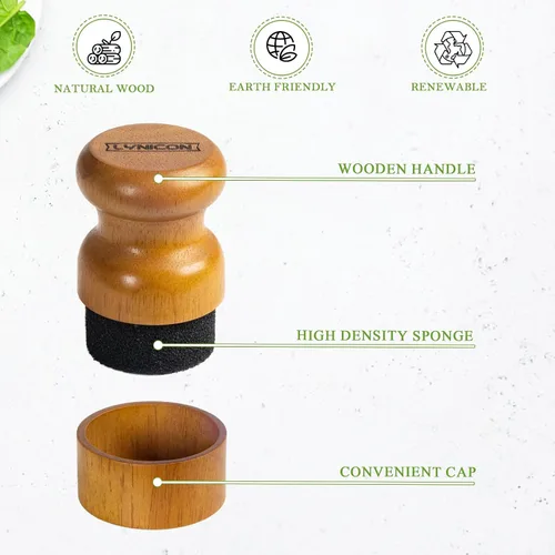 Vista 5 de Aplicador de cera de aceite para tabla de cortar, bloques de carnicero, aplicador de madera crema para aceite mineral de grado alimenticio