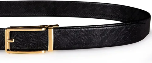 Vista 3 de Dubulle Cinturón de trinquete para hombre OroNegroRojoVerdeAzulBlanco con hebilla automática - Cinturón de negocios casual Regalo - Ajuste ajustable