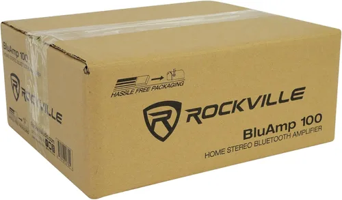 Vista 7 de Rockville BLUAMP 100 Amplificador estéreo Bluetooth para el hogar con entrada USB/micrófono RCA Output, 500W Peak / 120W RMS, 2-Channel, Karaoke