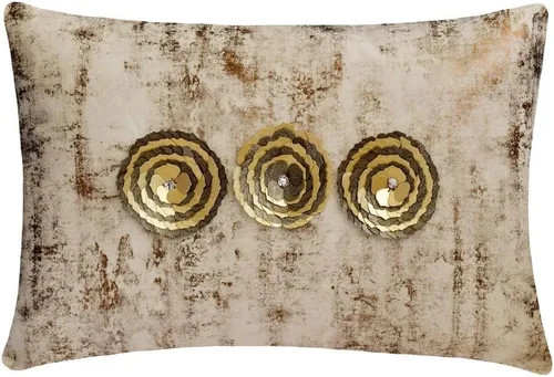 Vista 10 de The HomeCentric Fundas de almohada lumbares doradas de 12 x 14 pulgadas (11.8 x 13.8 in), de piel sintética, con diseño de animales, estilo moderno