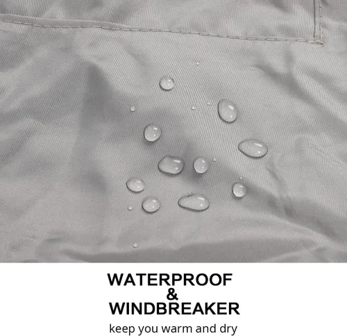 Vista 2 de Chaqueta impermeable plegable para hombre con capucha y rompevientos
