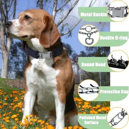 Vista 3 de Collar de entrenamiento para perros, collar ajustable para perros con hebilla de liberación rápida, collar sin tirones para perros pequeños