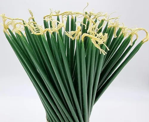 Vista 7 de TALISMAN4U 50 velas de oración cónicas de cera de abeja verde de 11