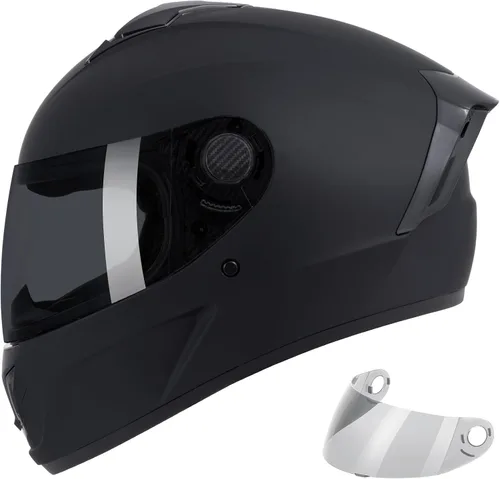 Vista 10 de Casco integral para motocicleta aprobado por DOT para adultos, ligero con ventilación, equipo de conducción para todas las estaciones, forro