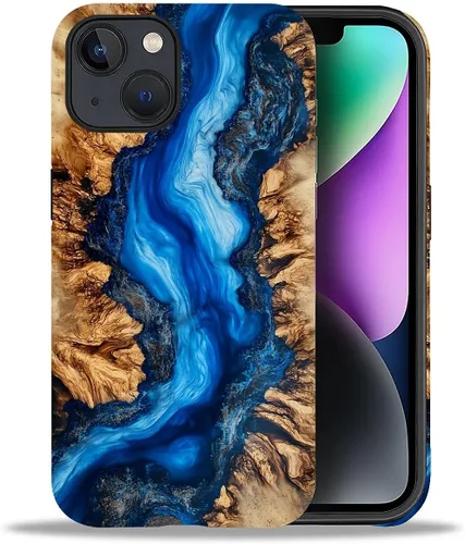 Vista 99 de DAIZAG Funda compatible con iPhone 11, hermoso color arena, patrón completo, carcasa rígida híbrida de plástico TPU + funda de protección