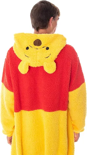 Vista 3 de Disney Winnie The Pooh Kigurumi - Disfraz para adultos traje de pijama Sherpa oso Pooh