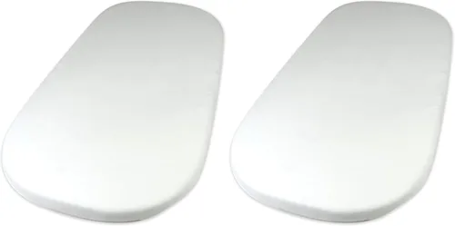 Vista 14 de HonestBaby Paquete de 2 sábanas de cuna de algodón orgánico, color blanco, talla única 2 Pack - blanco