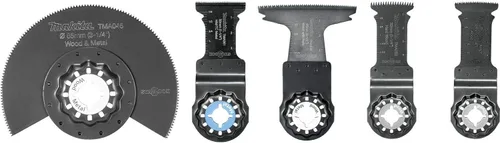 Vista 5 de Makita XMT04ZB 18V LXT® Litio-Ion Sub-Compact Brushless Cordless StarlockMax® Multiherramienta, Solo Herramienta y B-67197 5 Pc. Starlock Oscilantes