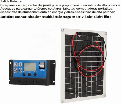 Vista 8 de Kit de panel solar de 300 W DC 12 V 24 V 50 A cargador solar de alta eficiencia IP67 impermeable con controlador para autocaravana RV