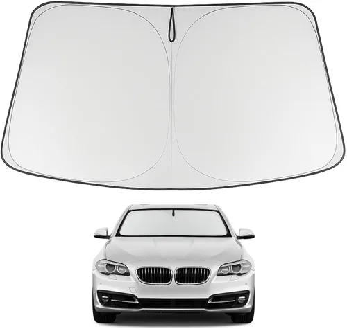 Vista 110 de Proadsy Parasol para parabrisas Rivian R1S 2022-2025 2026 de 4 capas plegable, protector de parasol frontal que bloquea los rayos UV, mantiene