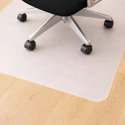 Vista 5 de Marvelux Tapete antideslizante para silla para suelos duros, 29 x 46 pulgadas, protector de piso de madera dura de oficina blanco duradero