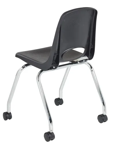Vista 8 de FDP - Silla escolar móvil de 18 pulgadas con ruedas para niños, adolescentes y adultos, asiento ergonómico para aprendizaje en casa, aula u oficina