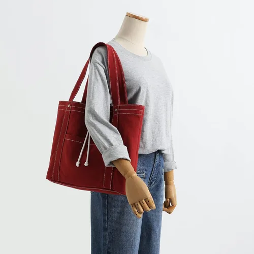 Vista 2 de Jeelow Bolso de mano de lona Bolso de hombro Crossbody Bolsas con bolsillos para hombres y mujeres