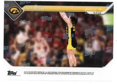 Vista 2 de 2023 BOWMAN U NOW #15 CAITLIN CLARK 1ST D-1 JUGADOR CON AL MENOS 3000 PUNTOS, 750 REBOTES Y 750 ASISTAS - 26/12/23 - NCAA MUJER BASKETBALL