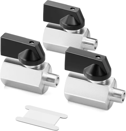 Vista 16 de GASHER 12PCS Mini válvula de bola de latón interruptor apagado, 1/2 pulgada hembra x 1/2 pulgada rosca hembra tubería