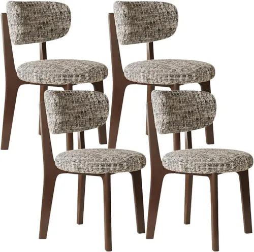 Vista 44 de YVYKFZD Solid Wood Dining Chairs, Armless Dining Room Chair Set, Upholstered Kitchen Chairs, Living Room Chair with Removable Fabric Seat Cushion