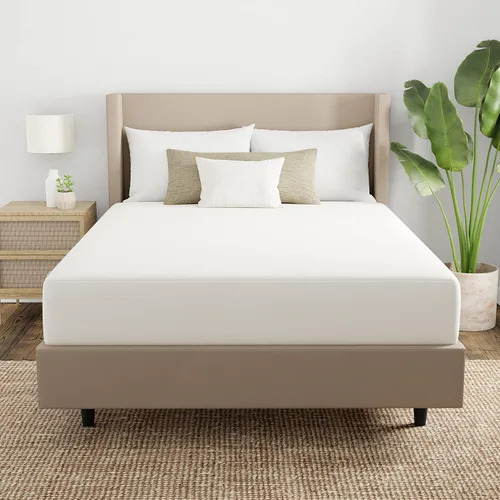 Vista 8 de Aller-Ease Naturals funda de colchón confortable de algodón orgánico, Poliéster, Blancuzco, King