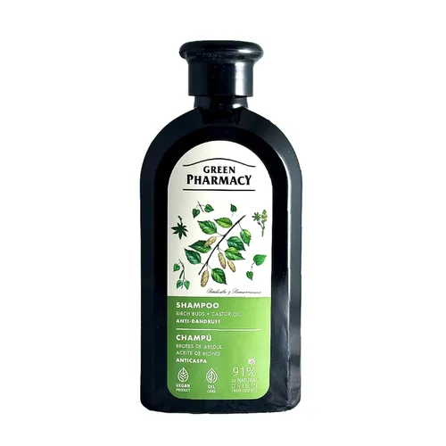 Vista 5 de Champú anticaspa de brotes de abedul y aceite de ricino 11.83 onzas líquidas Fortalece el cabello, hidrata y combate la caspa. Ingredientes