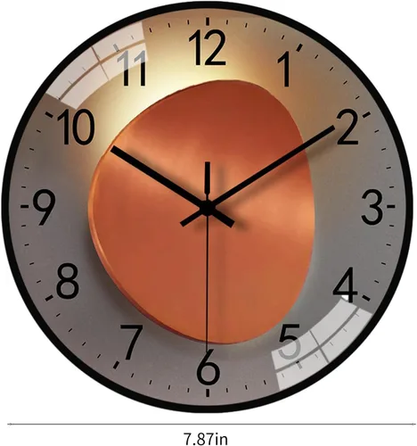 Vista 3 de Wall Clock, 8 Inch Silent Non Ticking Modern Wall Clock, Clear and Easy to Read for Living Room Meeting Rooms Bedroom Kitchen Office Decor