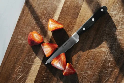 Vista 7 de DURA LIVING Juego de 2 cuchillos de cocina de alta calidad, cuchillo utilitario ultraafilado de 5 pulgadas y cuchillo de pelar de 3.5 pulgadas