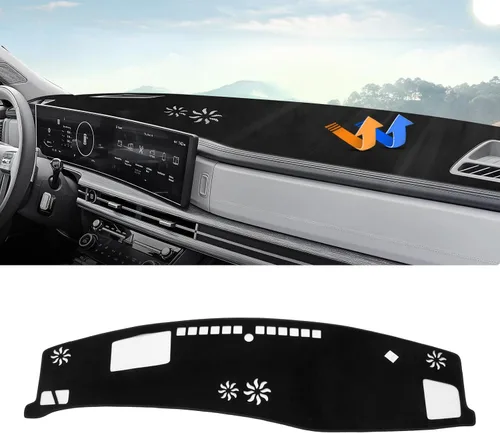 Vista 41 de Autorder Cubierta de salpicadero para Hyundai Sonata 2009 2010 Accesorios Dash Cover Upgrade Flannel Dash Mat Parasol Protector de rayos UV