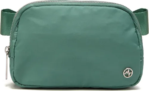 Vista 20 de Bolsa de Cinturón Pander para Mujeres, Riñoneras de Moda, Bolsas Cruzadas, Bolsa de Cinturón con Correa Ajustable, Negro, Talla única, Sólido