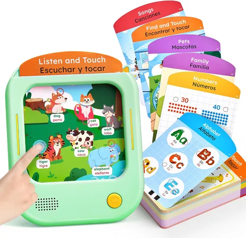 Vista 17 de JoyCat - Tableta de aprendizaje bilingüe para niños, 106 tarjetas parlantes español-inglés