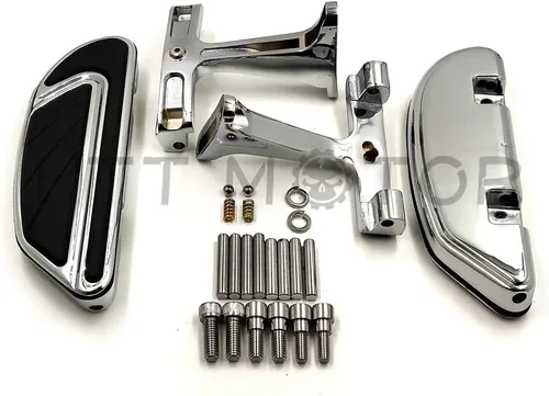 Vista 5 de MT216-123+216-109 - Soporte de montaje cromado para estribo de pasajeros compatible con Touring 1993-2019