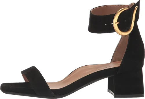 Vista 8 de Aerosoles Sandalia de tacón elegante para mujer, Gamuza negra