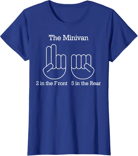 Vista 37 de The Minivan 2 In The Front 5 In The Rear Camiseta, Negro