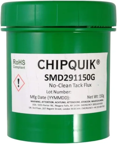 Vista 3 de Chip Quik SMD291 Tack Flux No-Clean (jeringa de 10cc/0.35 oz)
