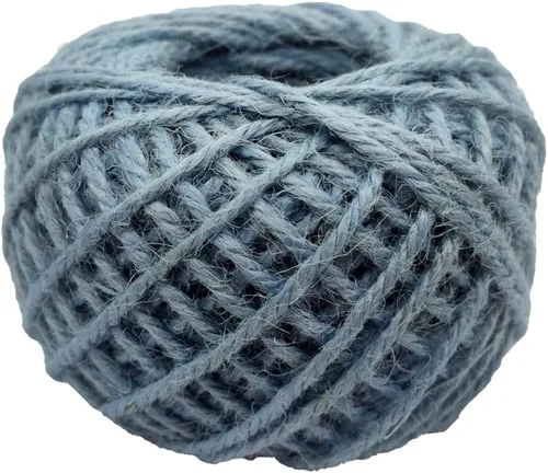 Vista 12 de Cuerda de yute verde de 54 yardas/rollo de 0.079 pulgadas, cuerda de cáñamo, cuerda gruesa fuerte, envoltura de cuerda gruesa, boda, manualidades