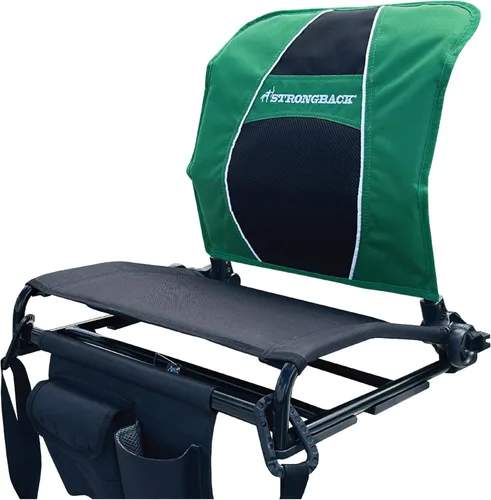 Vista 11 de STRONGBACK Lumbar Support Stadium Seat for Bleachers – Ergonomic Chair with Back Support for Adults & All-Day Comfort Negro/Gris