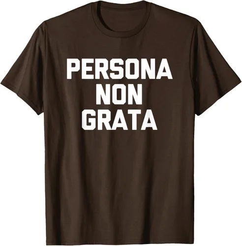 Vista 6 de Persona Non Grata - Divertida camiseta sarcástica con frase sarcástica, Negro